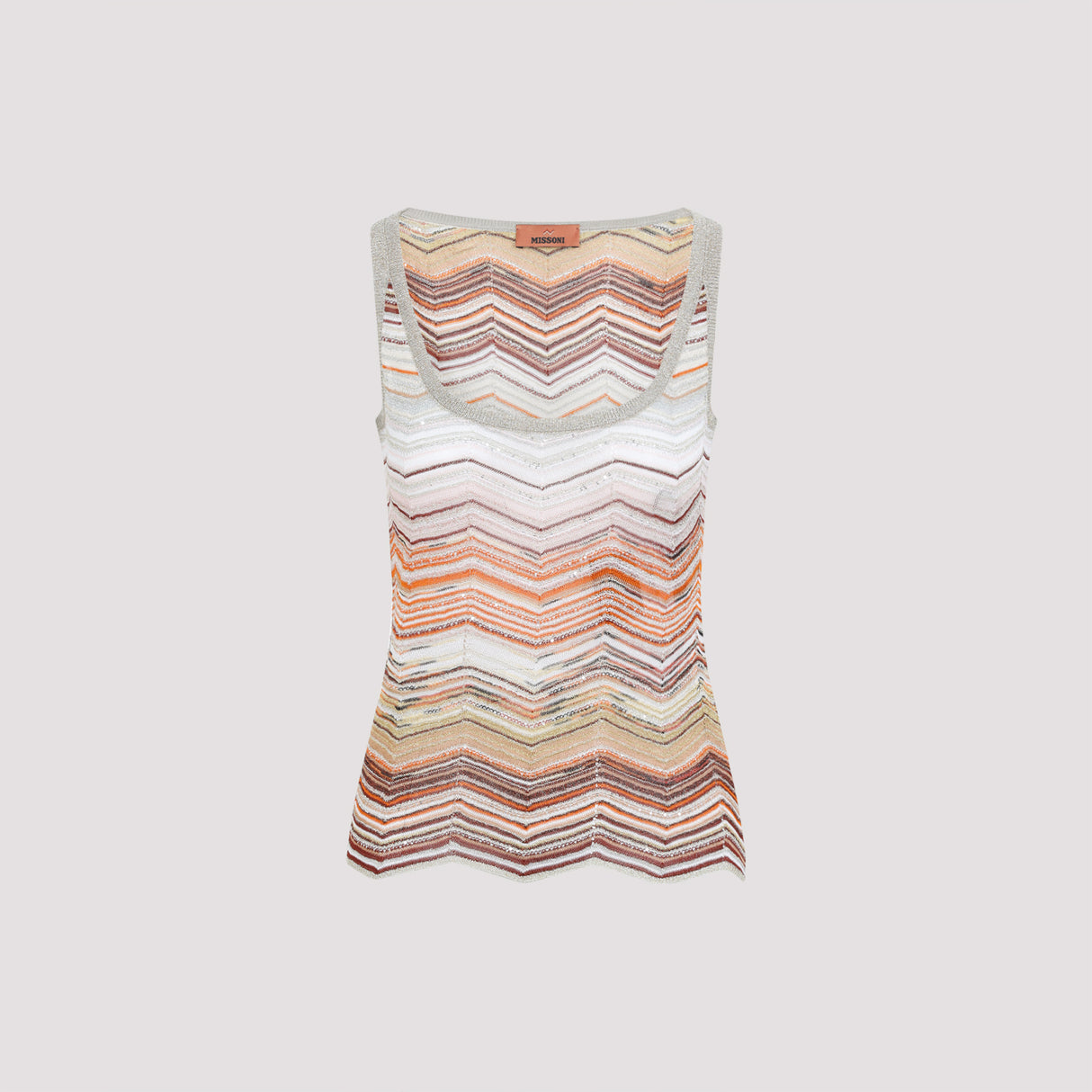 MISSONI Viscose Metallic Blend Tank Top