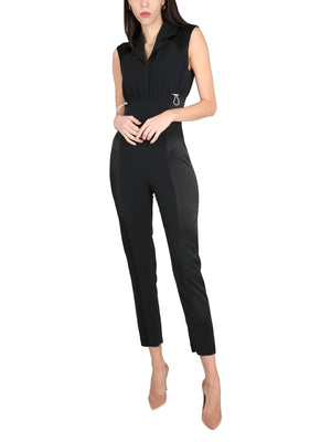 BOUTIQUE MOSCHINO Sport Chic Jumpsuit with Concealed Back Zipper Closure