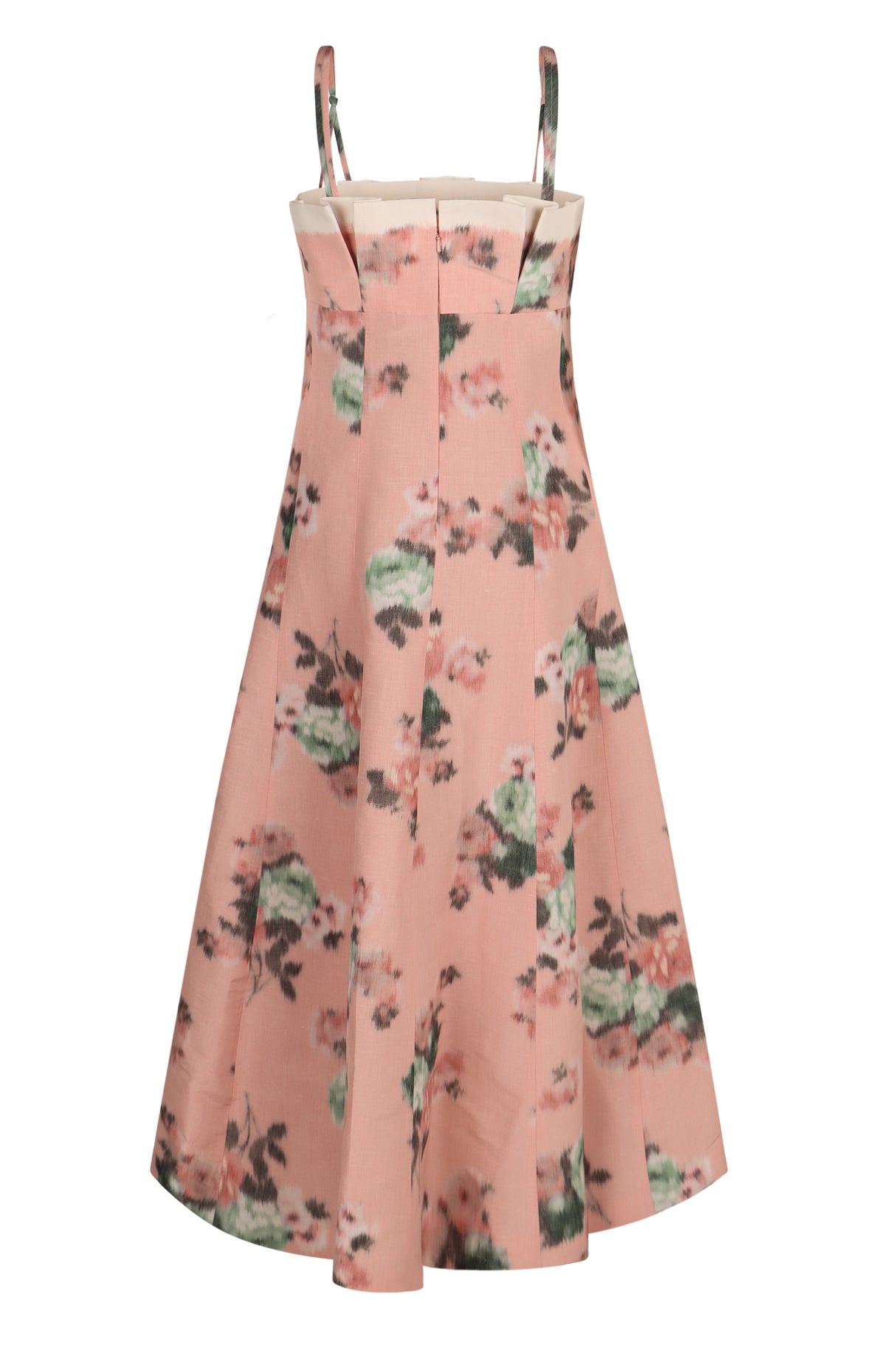 PHILOSOPHY DI LORENZO SERAFINI Floral Pencil Dress with Thin Straps