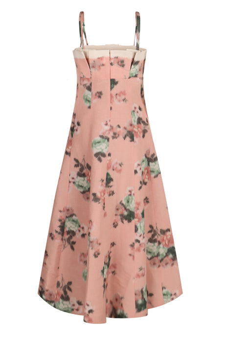 PHILOSOPHY DI LORENZO SERAFINI Floral Pencil Dress with Thin Straps