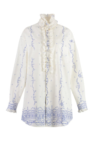 PHILOSOPHY DI LORENZO SERAFINI Oversized Cotton Poplin Shirtdress