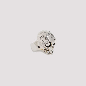 ALEXANDER MCQUEEN Mini Skull Ring in Brass