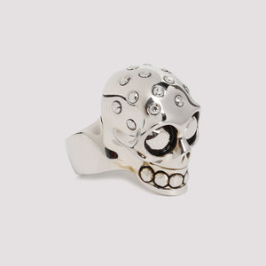 ALEXANDER MCQUEEN Mini Skull Ring in Brass