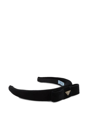 PRADA Mini Velvet Bow Headband for Men