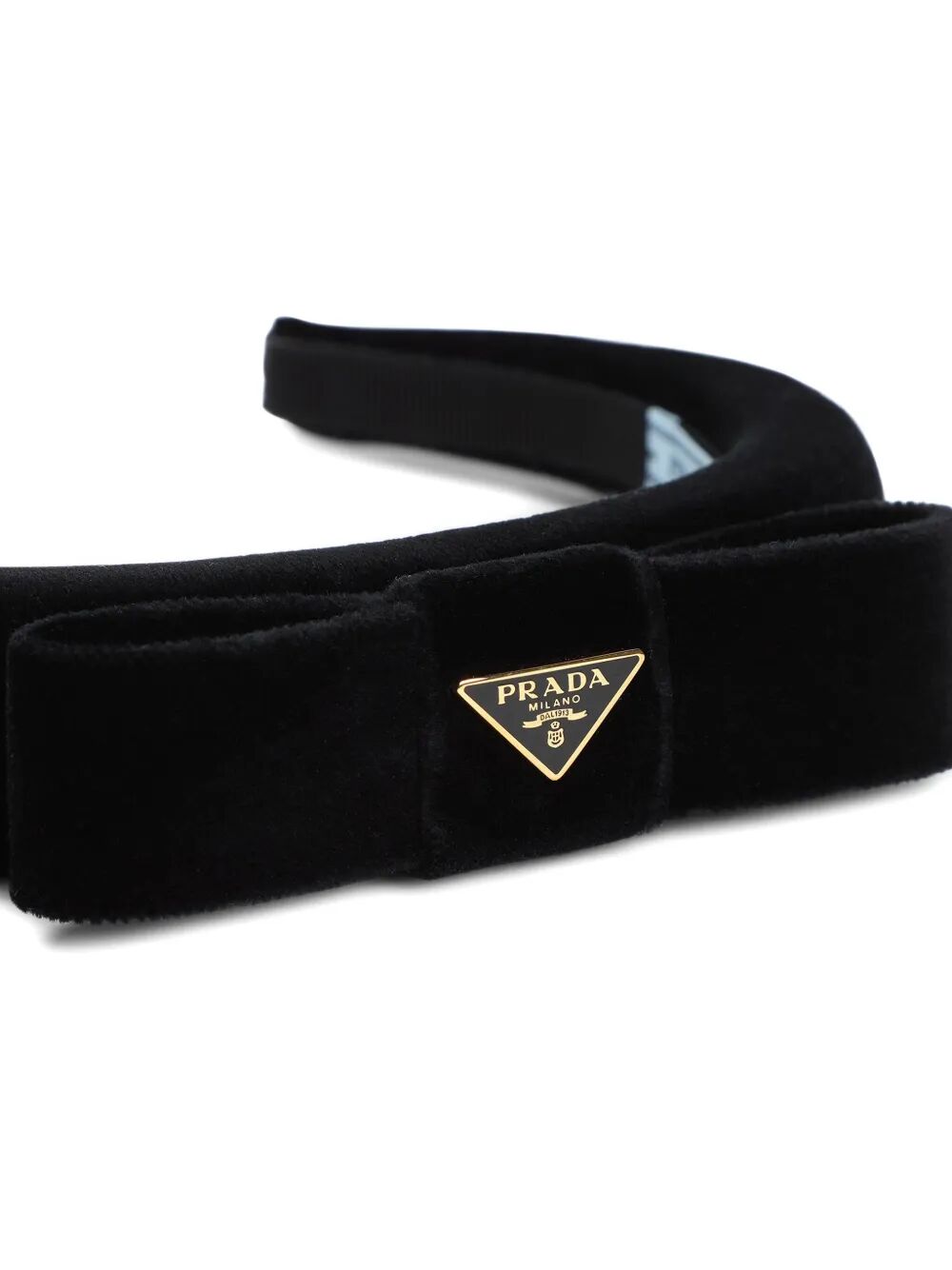 PRADA Mini Velvet Bow Headband for Men