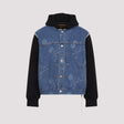 MASTERMIND WORLD Hooded Monogram Denim Jacket for Men