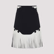 PRADA Men's Midi Wool and Leather Skirt