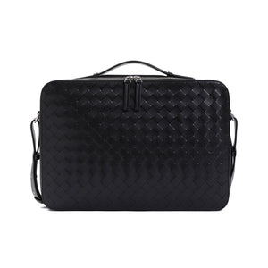 BOTTEGA VENETA Leather Messenger Briefcase - 38cm x 28cm x 6.5cm