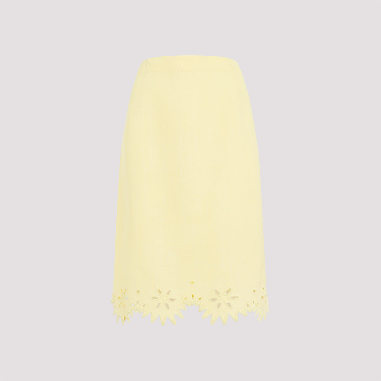 BOTTEGA VENETA Embroidered Grainy Midi Skirt