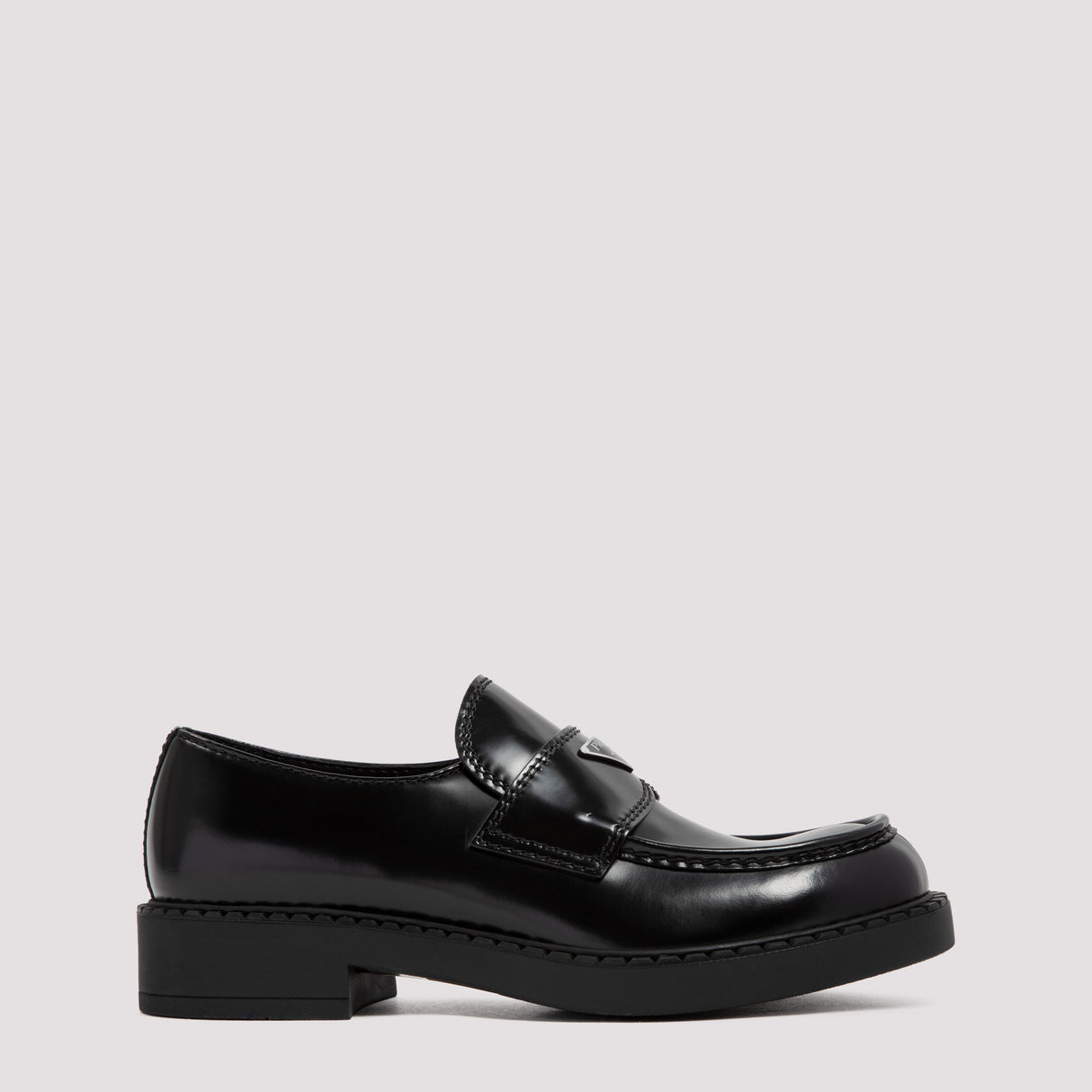 PRADA Brushed Leather Loafers