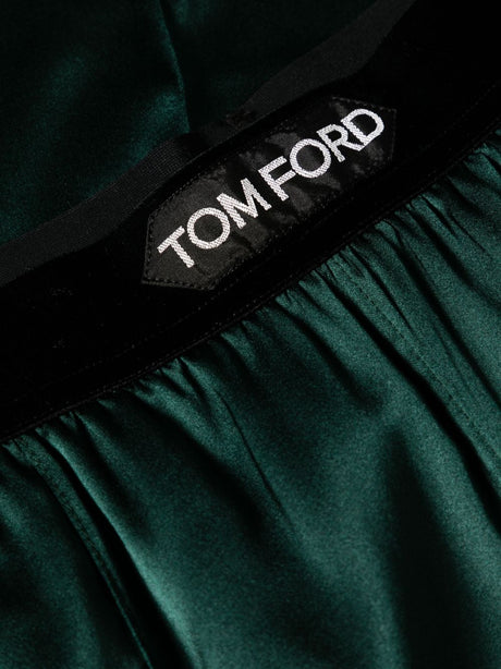 TOM FORD Stretch Silk Satin Relaxed Fit PJ Pants - FW24