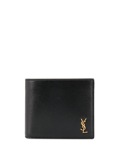 SAINT LAURENT PARIS Mini Leather Wallet for Women