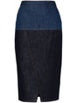 FENDI Stylish Bicolored Denim Skirt for Men