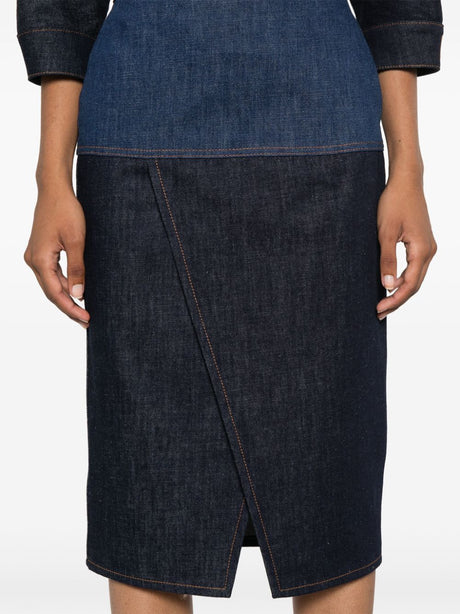 FENDI Stylish Bicolored Denim Skirt for Men