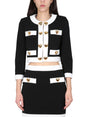 MOSCHINO COUTURE Heart Buttons Crepe Jacket