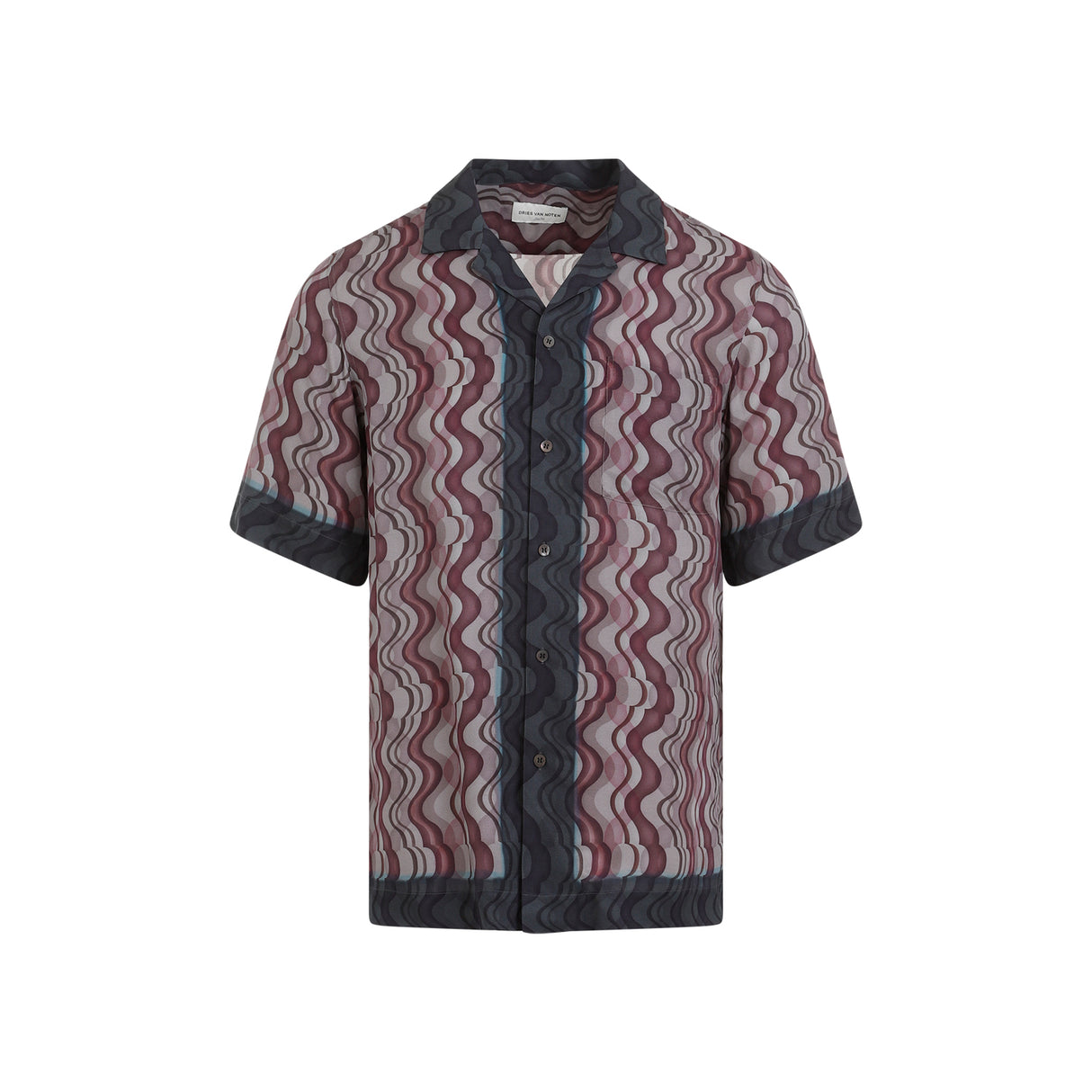 DRIES VAN NOTEN Mini Cartoline Shirt for Men - SS24 Collection