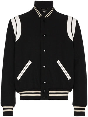 SAINT LAURENT PARIS Chic Wool Blend Teddy Bomber Jacket for Women