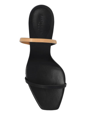 SAINT LAURENT PARIS Men's Opyum Mini Sandals with Leather Detailing