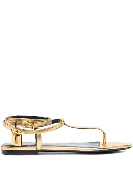 TOM FORD Men's Flat Sandals in Premium Sheep Skin