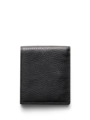 PRADA Grained Leather Bi-Fold Wallet - Compact Elegance (W 11 x H 9.5 cm)