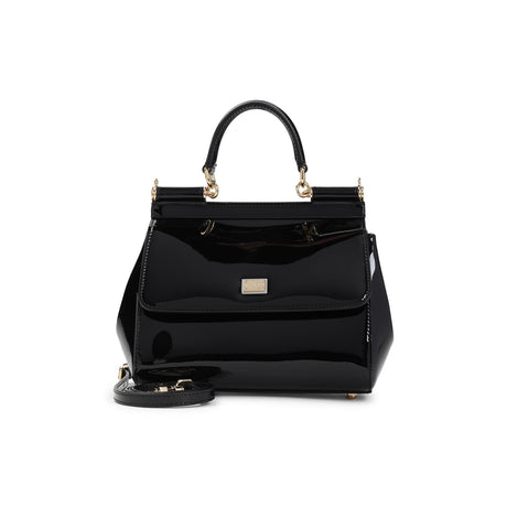 DOLCE & GABBANA Medium Sicily Handbag - Chic Leather Elegance