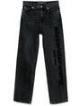 ALEXANDER WANG Cut-Out Logo Straight Leg Jeans for Men