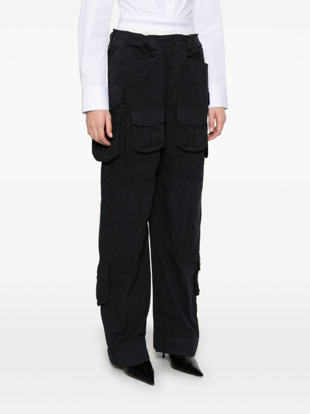 ALEXANDER WANG Relaxed Cargo Pants with Brief Waistband