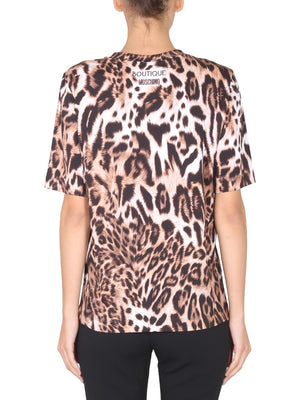 BOUTIQUE MOSCHINO Wild Print Women's T-Shirt