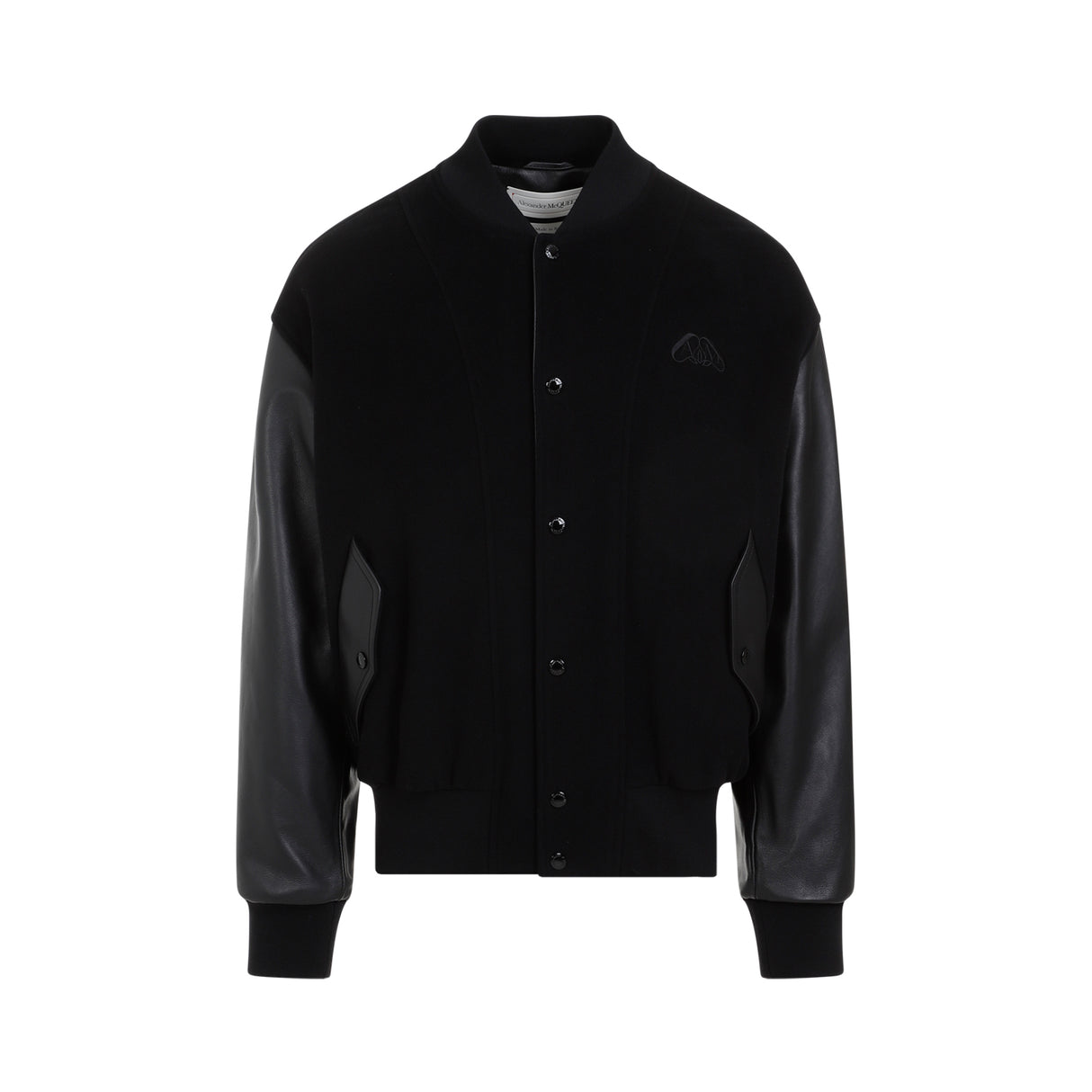 ALEXANDER MCQUEEN Premium 100% Leather Bomber Jacket