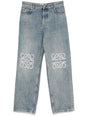 LOEWE Medium-Weight Washed Denim Anagram Baggy Jeans