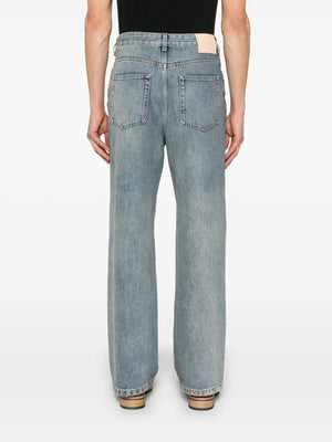 LOEWE Medium-Weight Washed Denim Anagram Baggy Jeans