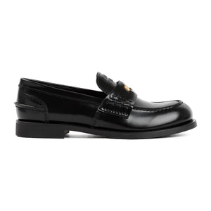 MIU MIU Stylish Leather Loafers for SS25