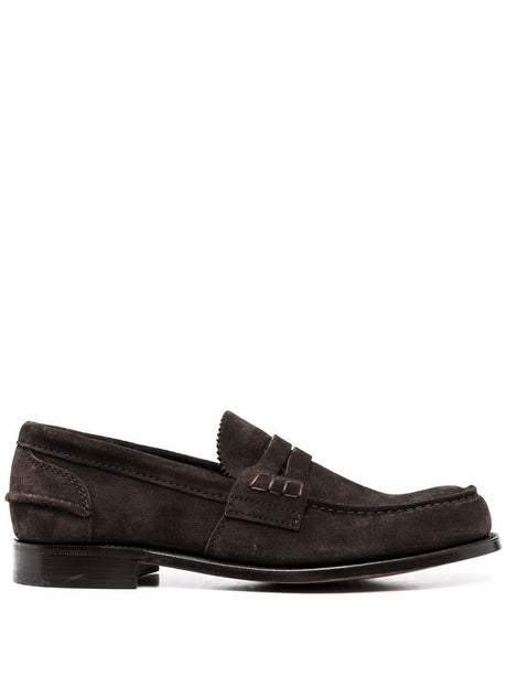 CHURCH`S Suede Loafers for Women - Premium Quality