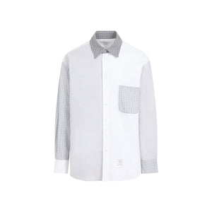 THOM BROWNE Funmix Oversized Long Sleeve Shirt