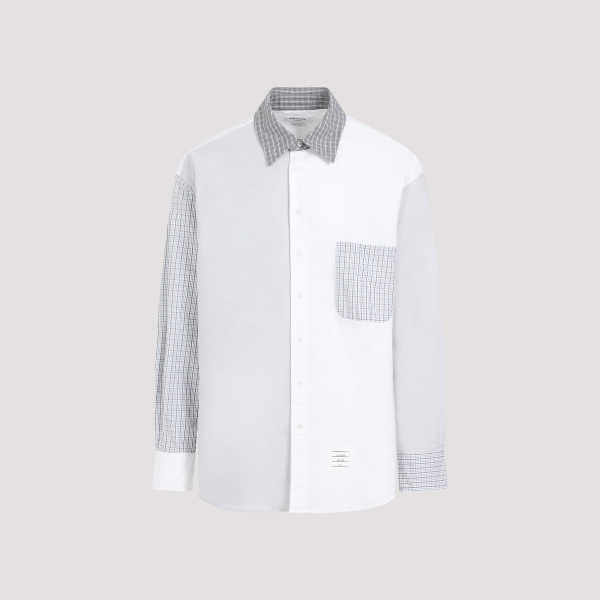 THOM BROWNE Funmix Oversized Long Sleeve Shirt