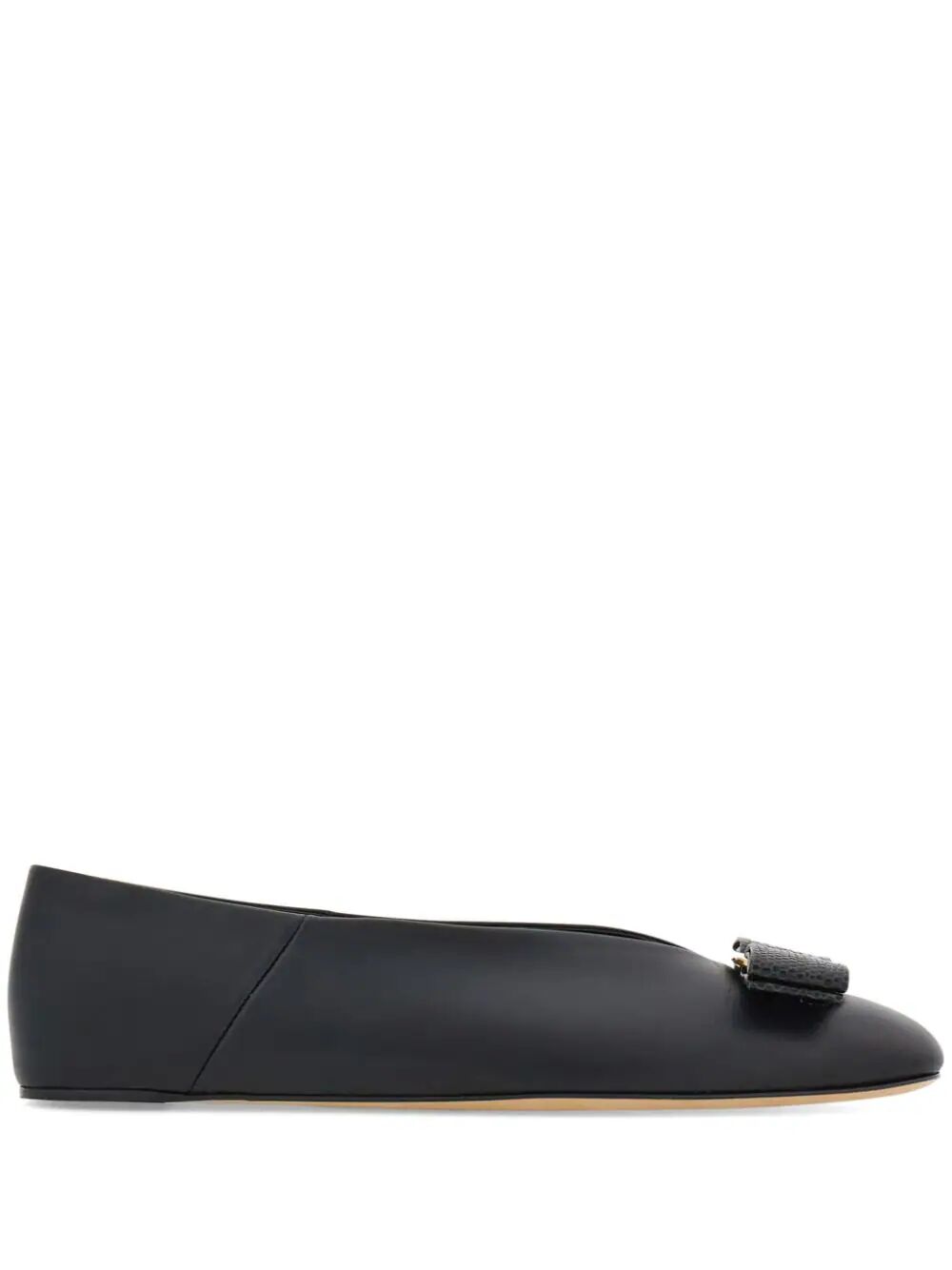 Ferragamo Men's Nappa Leather Mini Ballerinas with Bow