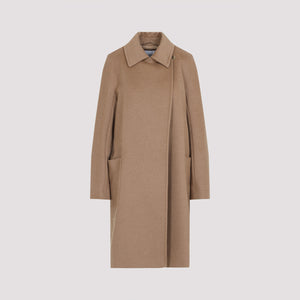 MAX MARA Double Breasted Camel Hair Peacoat