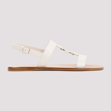 FERRAGAMO Nude & Neutral Lamb Leather Sandals for Women