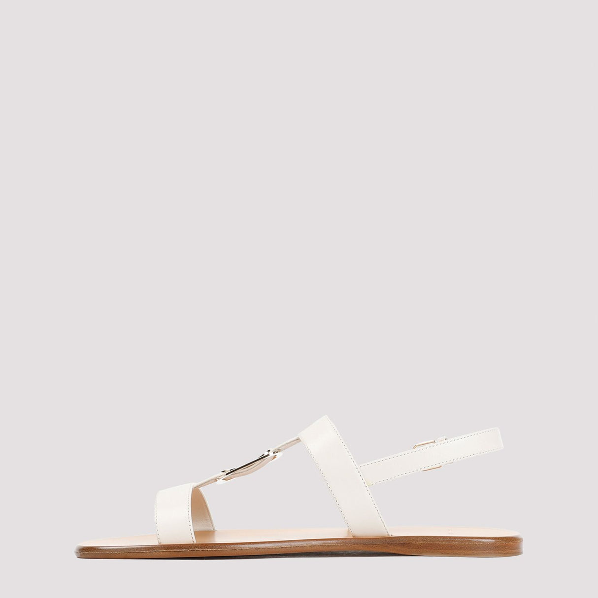 FERRAGAMO Nude & Neutral Lamb Leather Sandals for Women