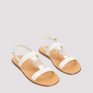 FERRAGAMO Nude & Neutral Lamb Leather Sandals for Women