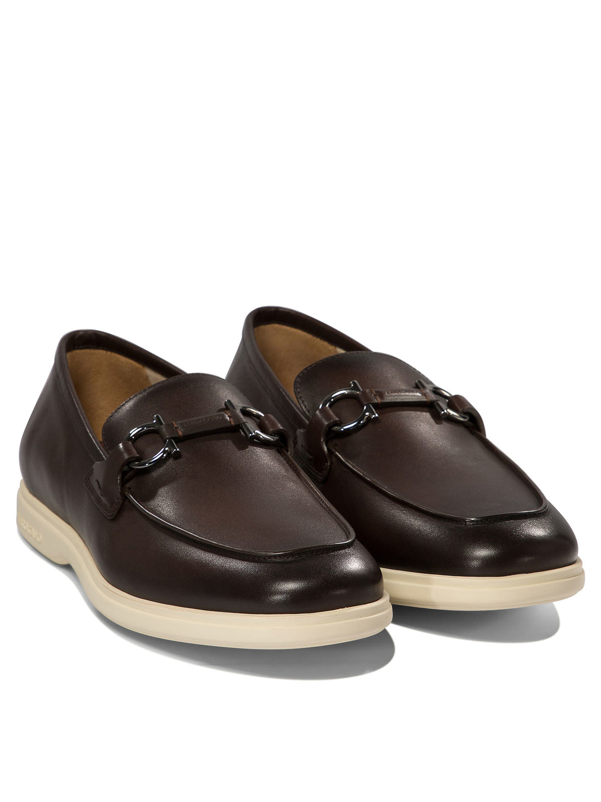 Ferragamo Cosimo Contemporary Loafers with Titanium Accents