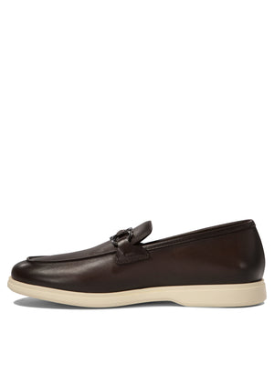 Ferragamo Cosimo Contemporary Loafers with Titanium Accents