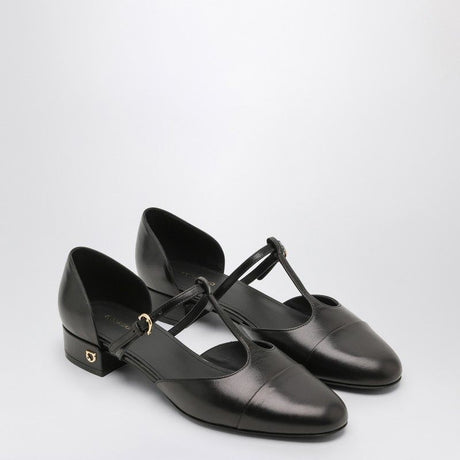 Ferragamo Elegant Ballerina Flats with T-Strap