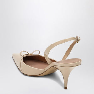 Ferragamo Powdery Pointed Slingback with Mini Bow