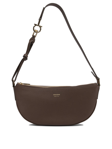 Ferragamo Elegant Leather Shoulder Handbag