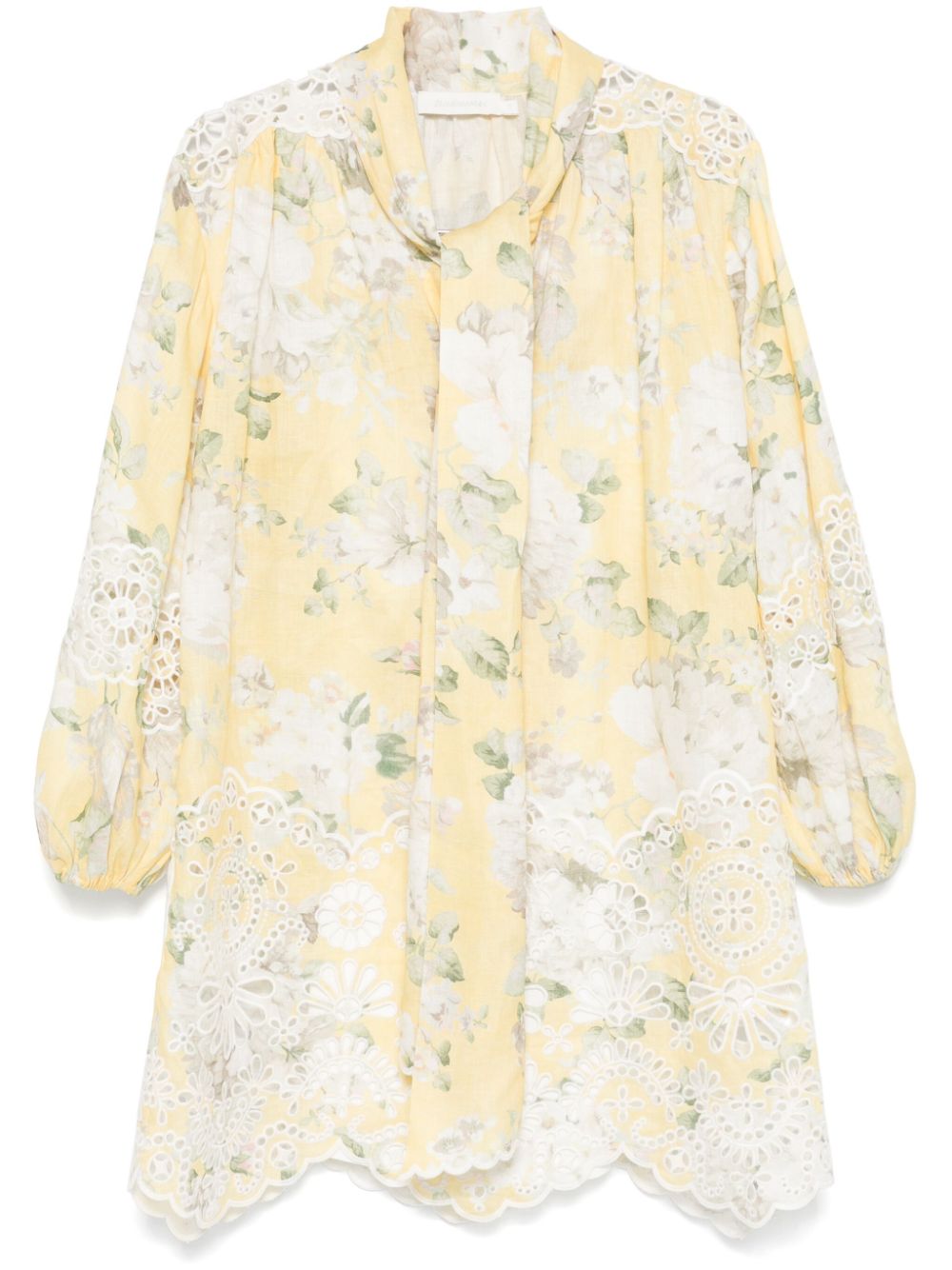 ZIMMERMANN Floral Linen Mini Dress for Women