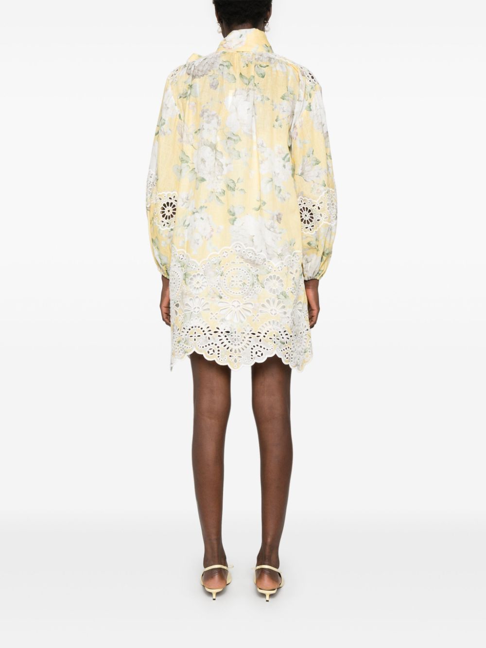 ZIMMERMANN Floral Linen Mini Dress for Women