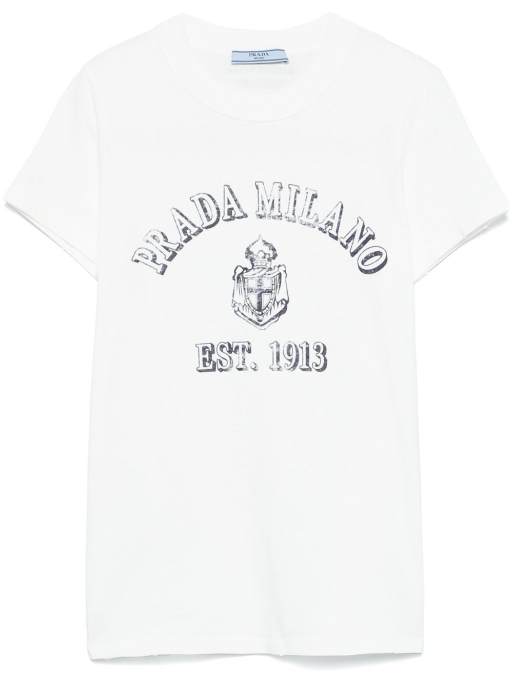 PRADA Logo Print Straight Fit T-Shirt for Men