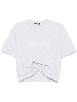 VERSACE Cropped Safety Pin T-Shirt for Men