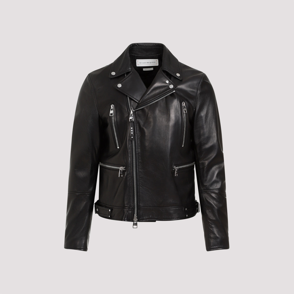 ALEXANDER MCQUEEN Premium Leather Biker Jacket